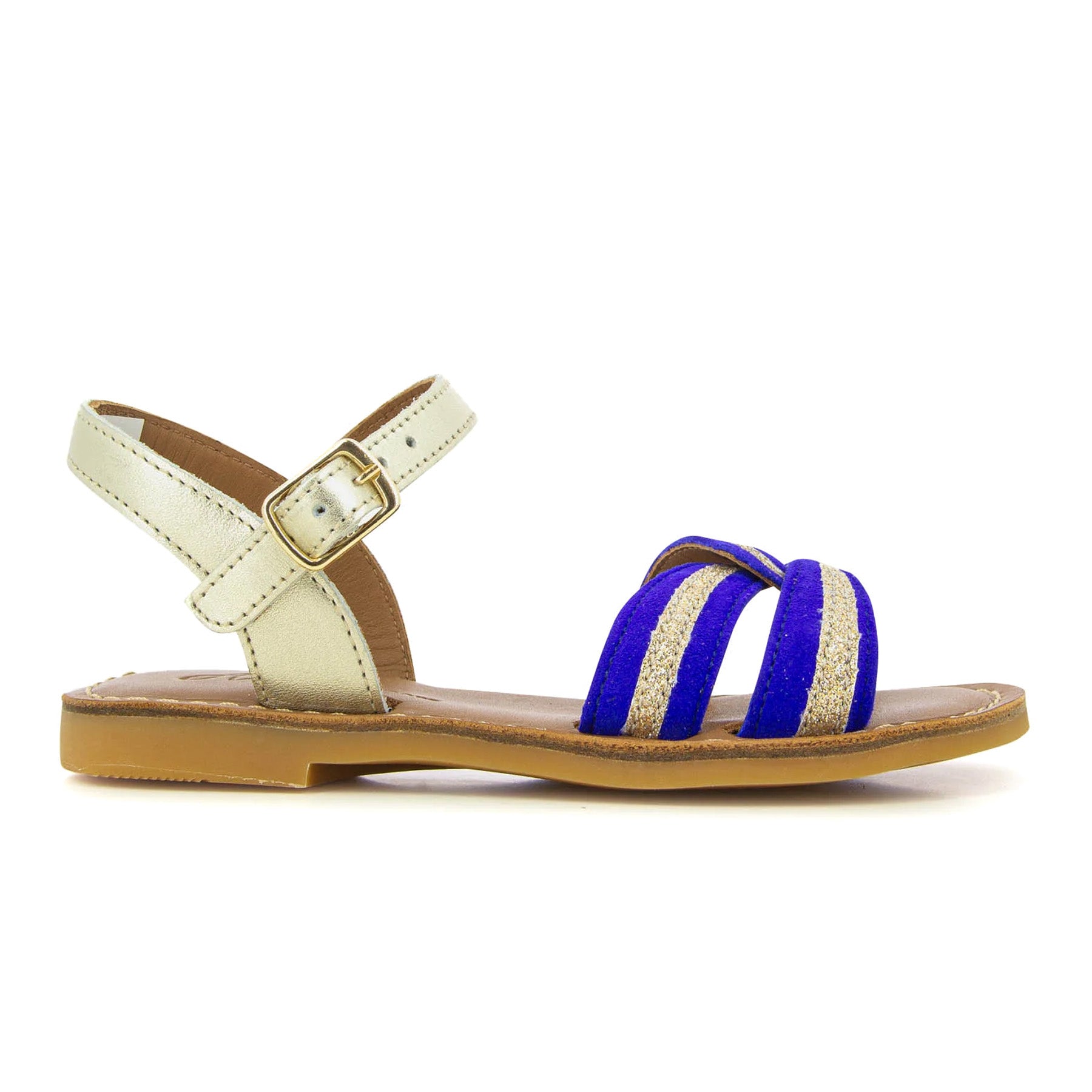 Navy and hot sale gold sandals