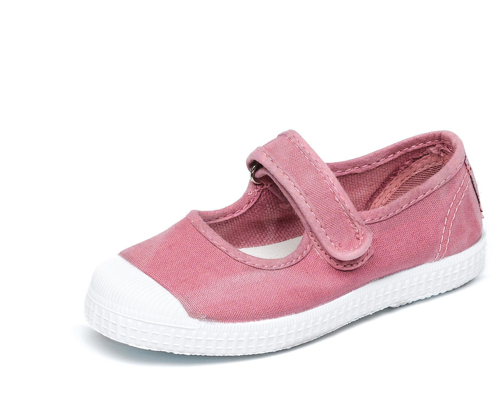 Cienta Stonewashed Mary Janes Pink & Hopla Singapore