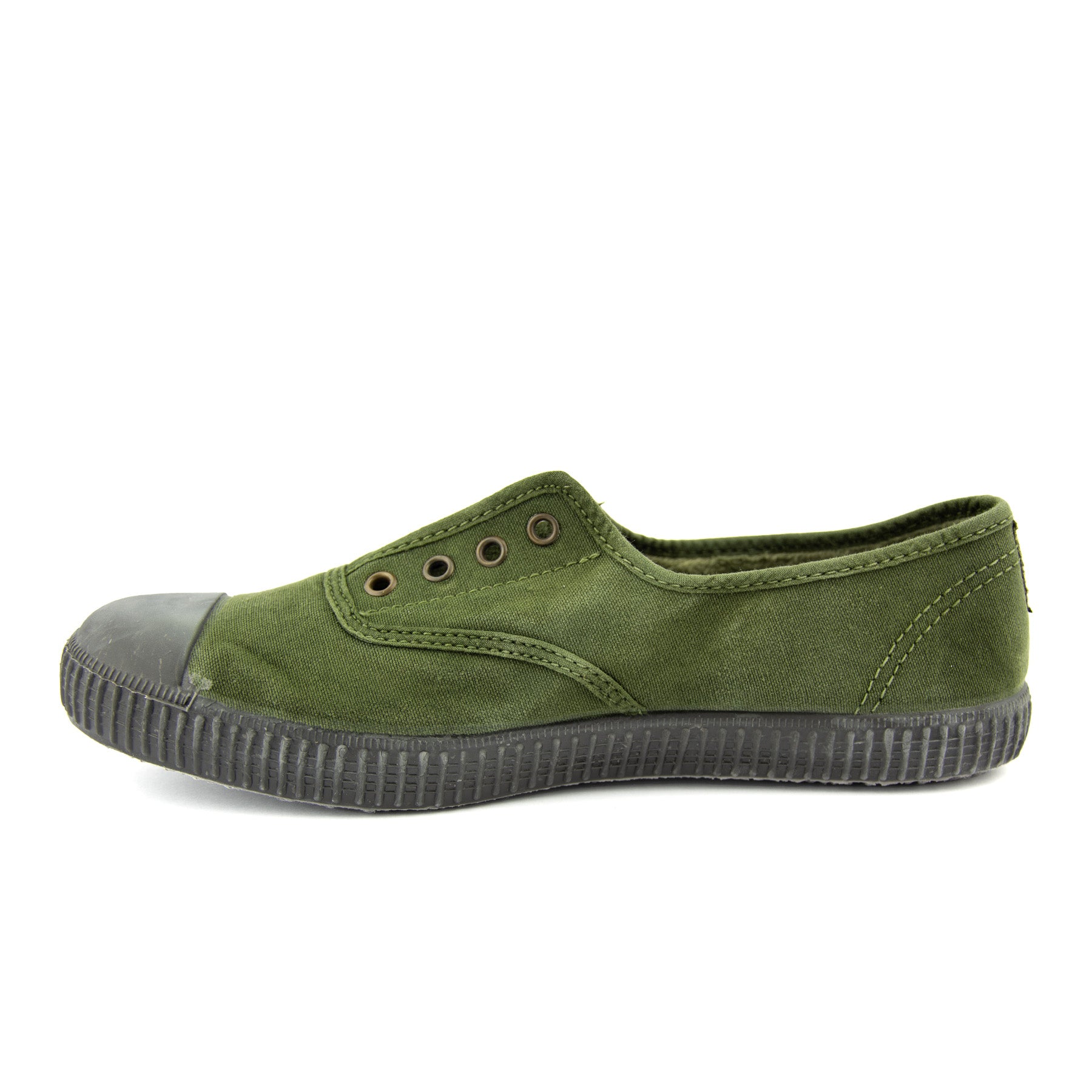 Mens green slip hot sale on shoes